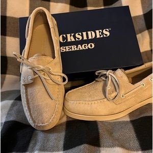 Todd Snyder X Sebago Portland Suède dock shoes.